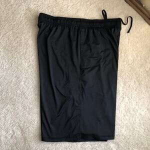 Devops Men's Black Loose-Fit Workout Gym Shorts with Pockets - Large